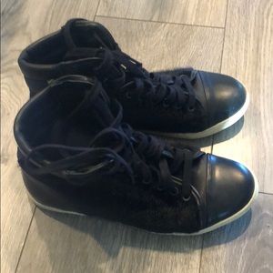 Allsaints black leather ankle shoe, 39